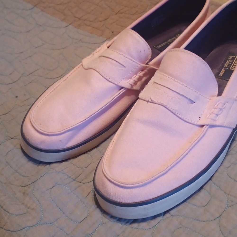 Mens Ralph Lauren Pink Boat Shoe Sneaker. Sz 11.5 - Picture 4 of 10